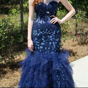 Jovani Navy Formal Gown